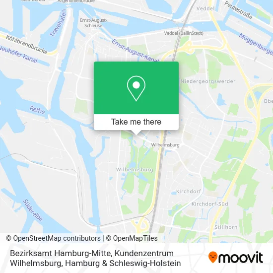 Bezirksamt Hamburg-Mitte, Kundenzentrum Wilhelmsburg map