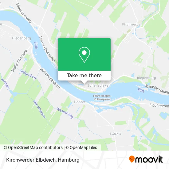 Карта Kirchwerder Elbdeich