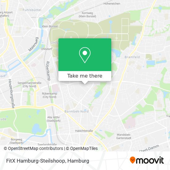 FitX Hamburg-Steilshoop map