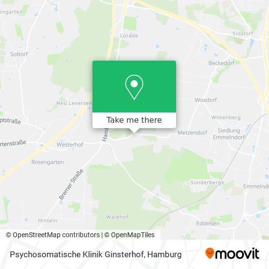 Psychosomatische Klinik Ginsterhof map