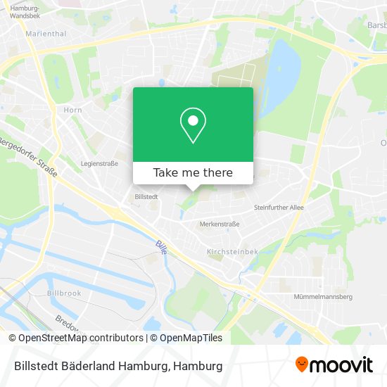 Billstedt Bäderland Hamburg map