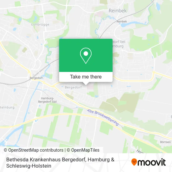 Карта Bethesda Krankenhaus Bergedorf