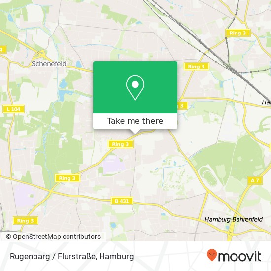 Карта Rugenbarg / Flurstraße