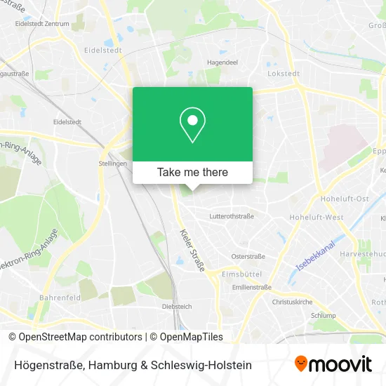 Högenstraße map