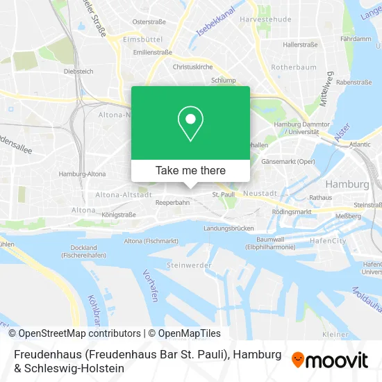 Карта Freudenhaus (Freudenhaus Bar St. Pauli)