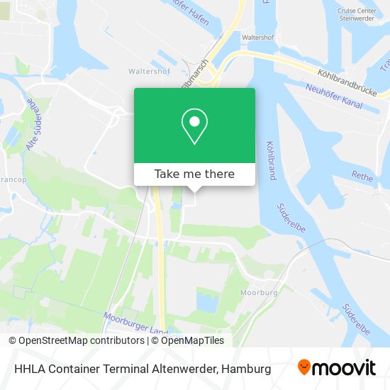 HHLA Container Terminal Altenwerder map