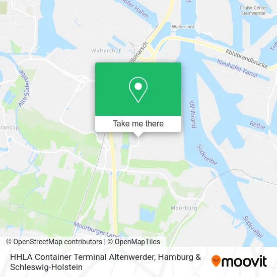 Карта HHLA Container Terminal Altenwerder