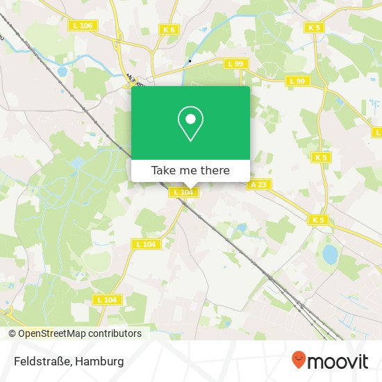 Карта Feldstraße
