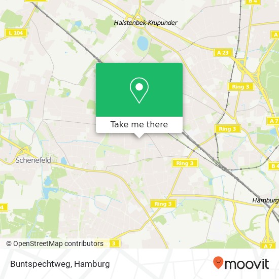 Карта Buntspechtweg