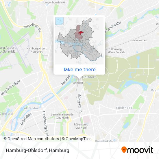 Карта Hamburg-Ohlsdorf