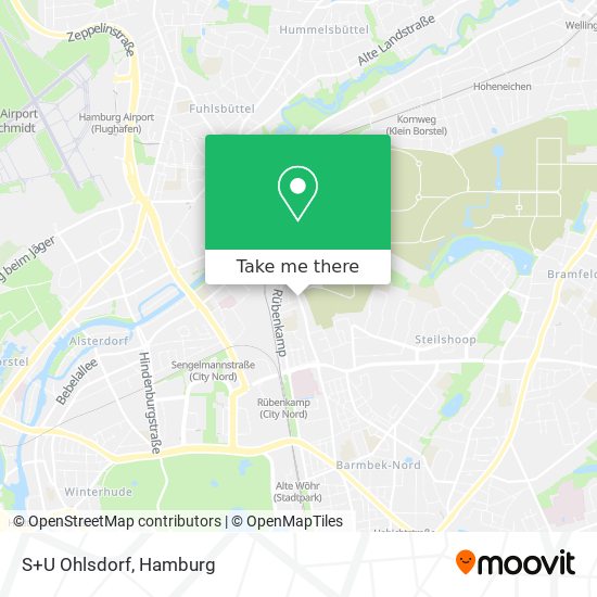 S+U Ohlsdorf map