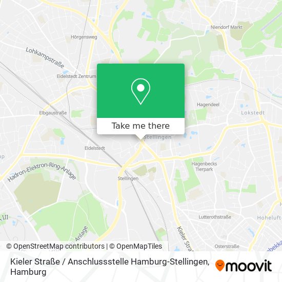 Карта Kieler Straße / Anschlussstelle Hamburg-Stellingen