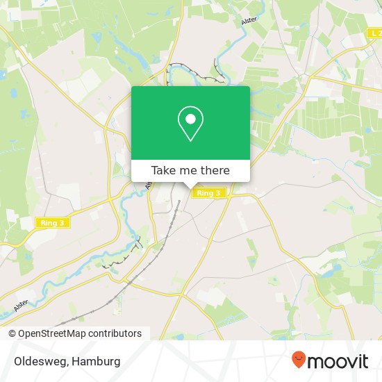 Oldesweg map