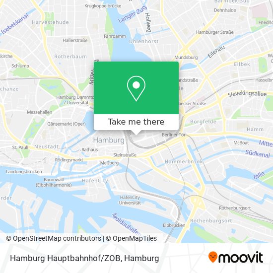 Hamburg Hauptbahnhof/ZOB map