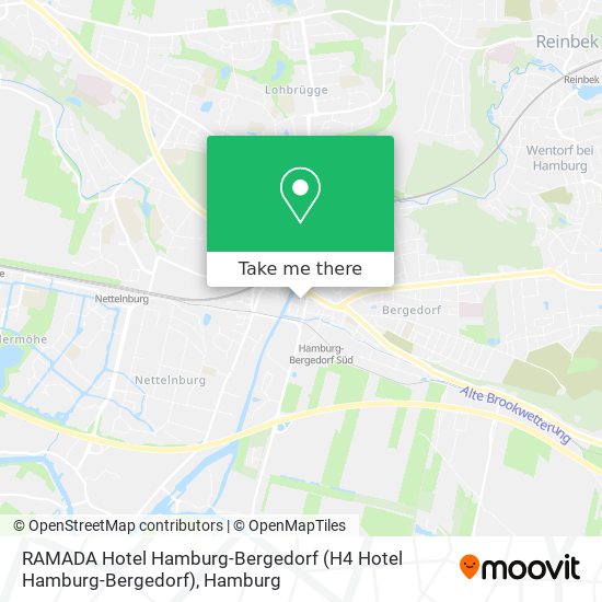 Карта RAMADA Hotel Hamburg-Bergedorf