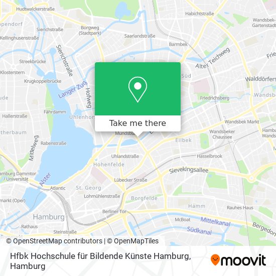 Hfbk Hochschule für Bildende Künste Hamburg map