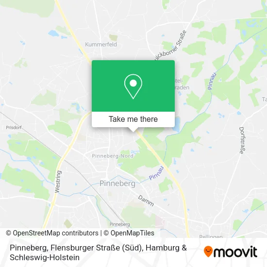 Карта Pinneberg, Flensburger Straße (Süd)