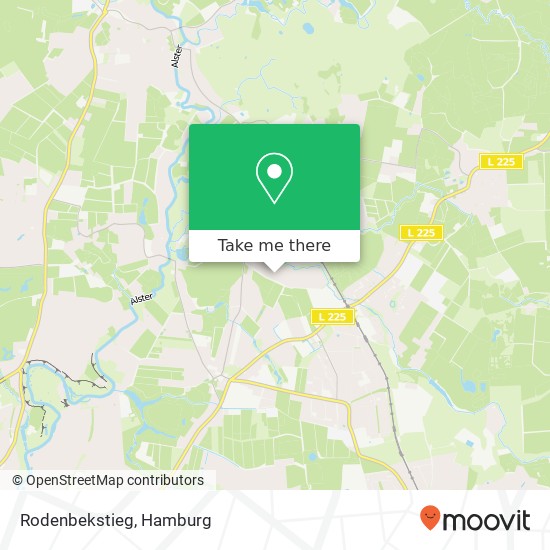 Rodenbekstieg map
