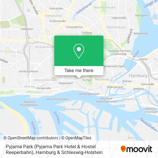 Карта Pyjama Park (Pyjama Park Hotel & Hostel Reeperbahn)