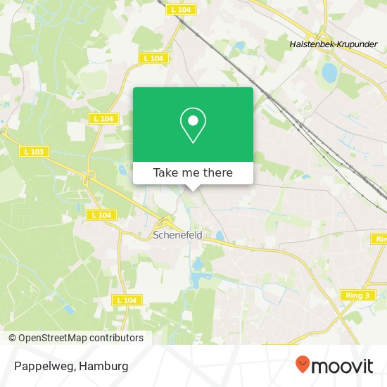 Pappelweg map