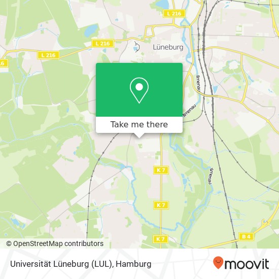 Карта Universität Lüneburg (LUL)