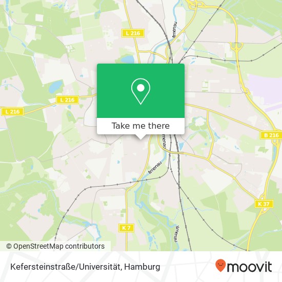 Kefersteinstraße/Universität map