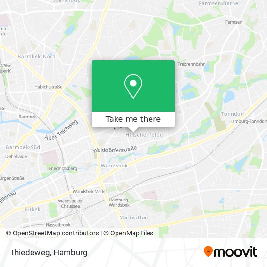 Thiedeweg map
