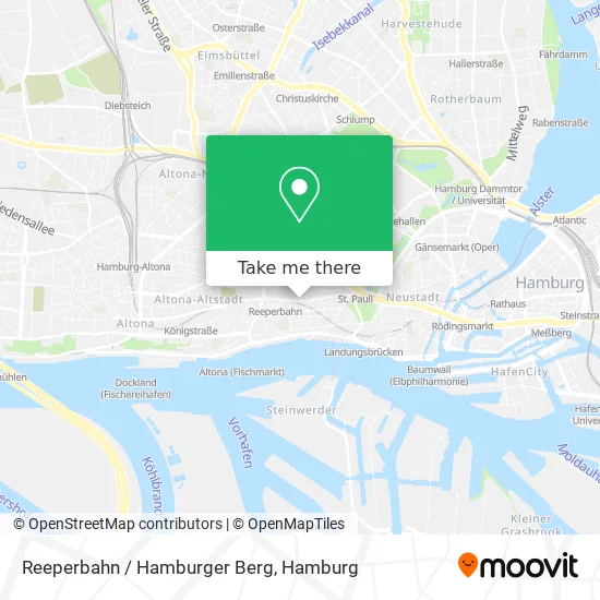 Карта Reeperbahn / Hamburger Berg