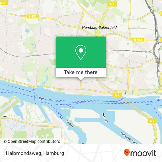 Карта Halbmondsweg
