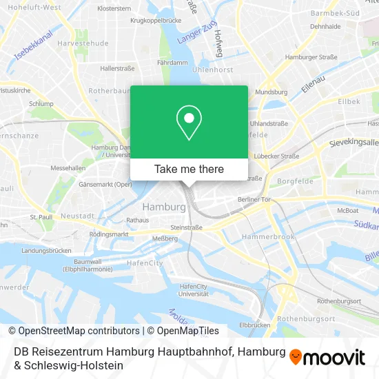 DB Reisezentrum Hamburg Hauptbahnhof map