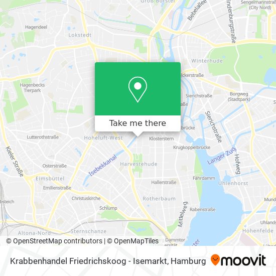 Krabbenhandel Friedrichskoog - Isemarkt map