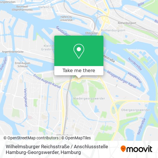 Wilhelmsburger Reichsstraße / Anschlussstelle Hamburg-Georgswerder map