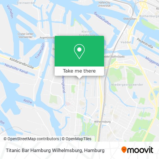 Titanic Bar Hamburg Wilhelmsburg map