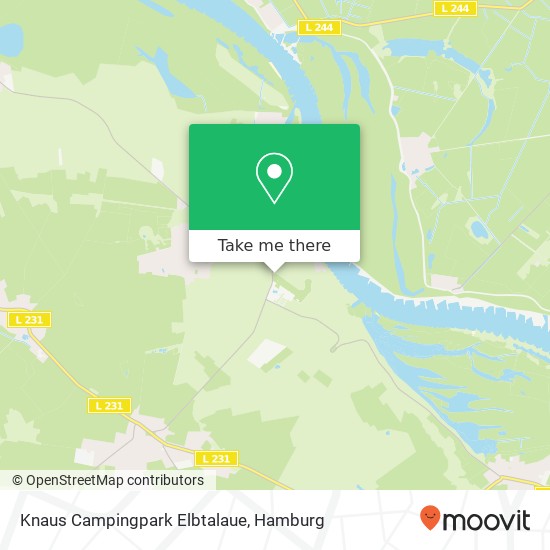 Knaus Campingpark Elbtalaue map