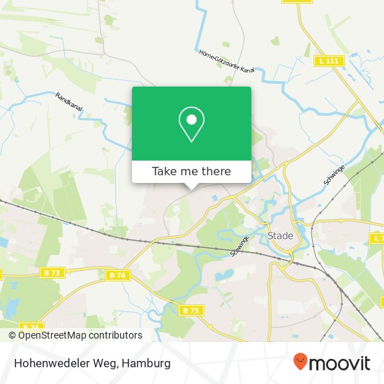 Hohenwedeler Weg map