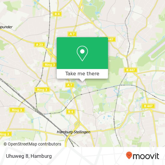 Uhuweg 8 map