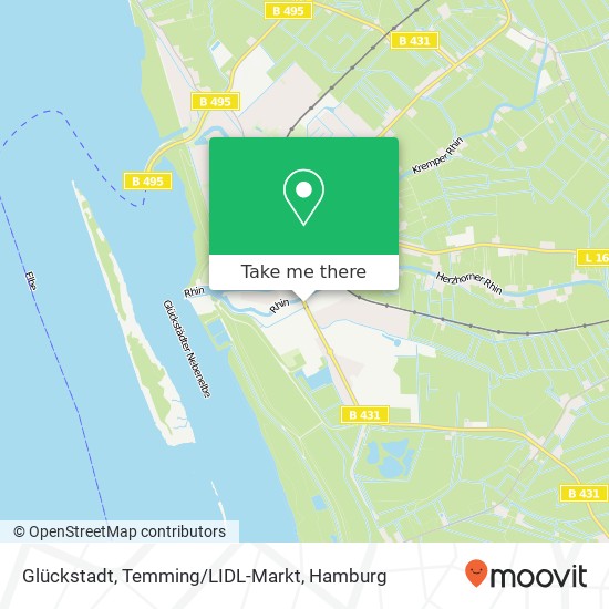 Glückstadt, Temming/LIDL-Markt map