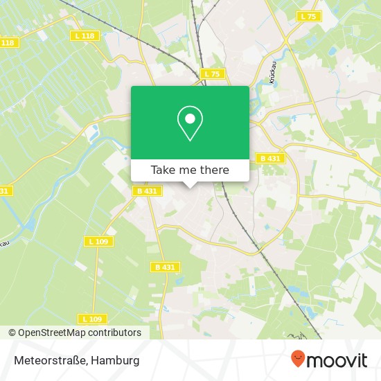 Meteorstraße map