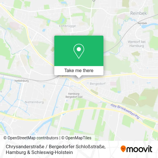 Карта Chrysanderstraße / Bergedorfer Schloßstraße