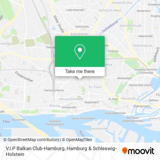 V.I.P Balkan Club-Hamburg map