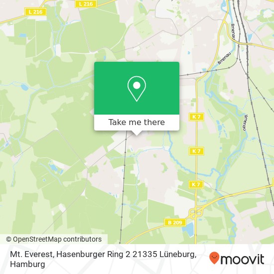 Mt. Everest, Hasenburger Ring 2 21335 Lüneburg map