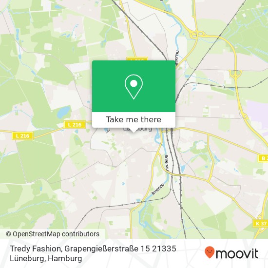 Карта Tredy Fashion, Grapengießerstraße 15 21335 Lüneburg