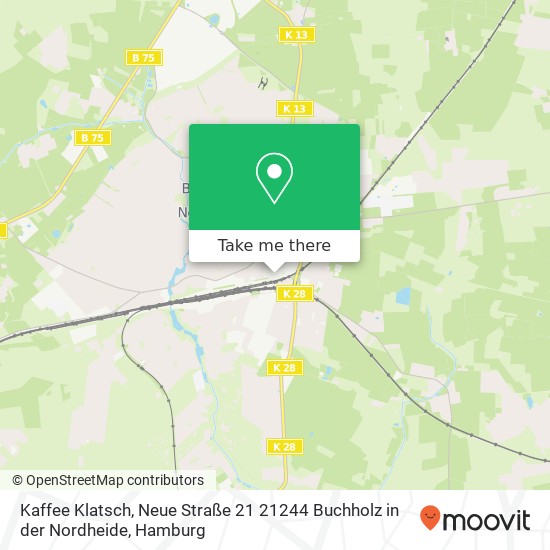 Карта Kaffee Klatsch, Neue Straße 21 21244 Buchholz in der Nordheide