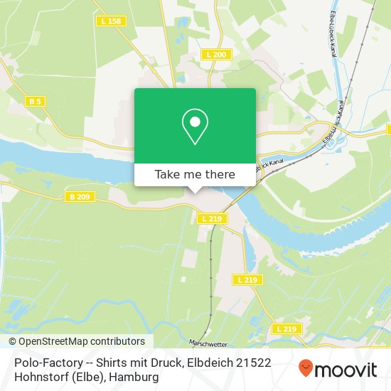 Polo-Factory -- Shirts mit Druck, Elbdeich 21522 Hohnstorf (Elbe) map