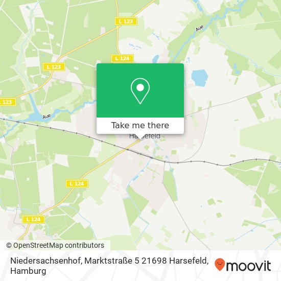 Карта Niedersachsenhof, Marktstraße 5 21698 Harsefeld