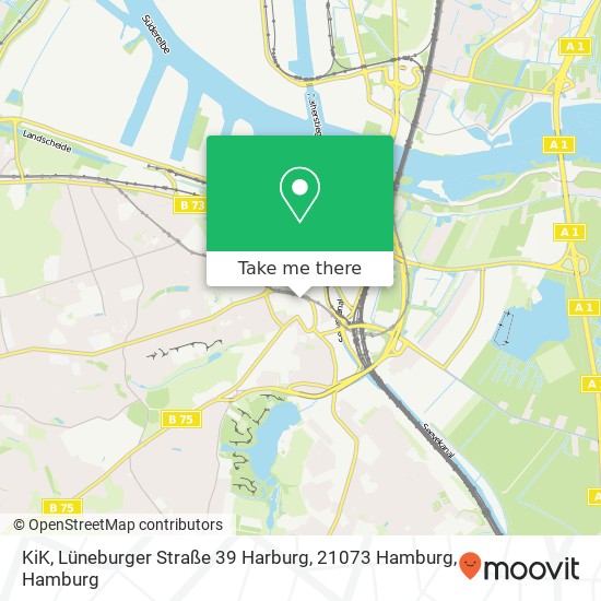 KiK, Lüneburger Straße 39 Harburg, 21073 Hamburg map