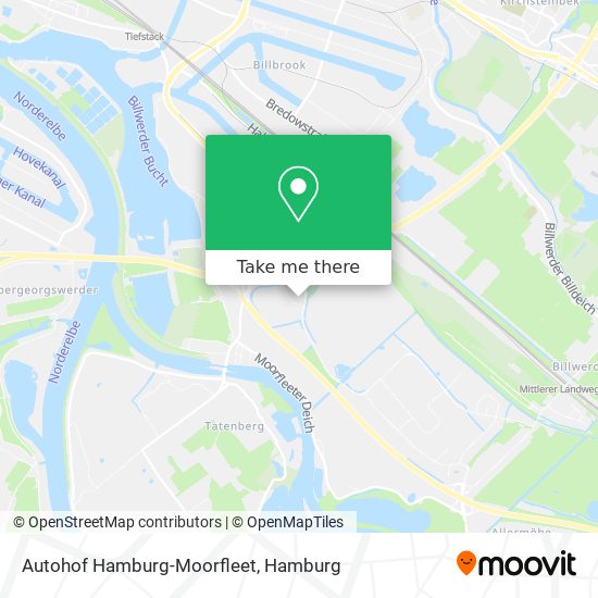 Карта Autohof Hamburg-Moorfleet