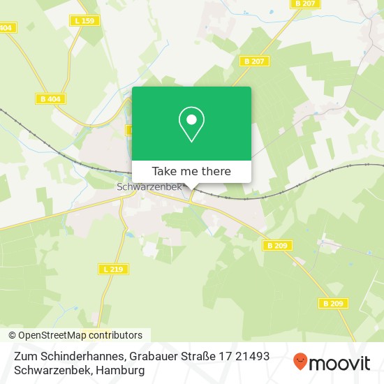 Карта Zum Schinderhannes, Grabauer Straße 17 21493 Schwarzenbek