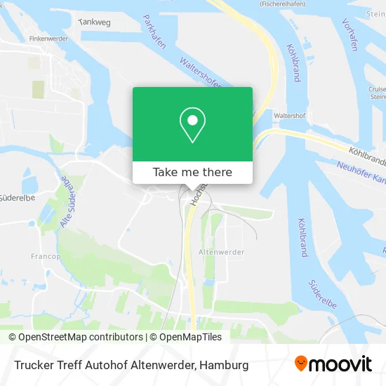 Карта Trucker Treff Autohof Altenwerder