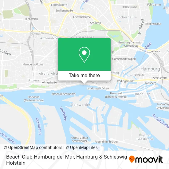 Карта Beach Club-Hamburg del Mar